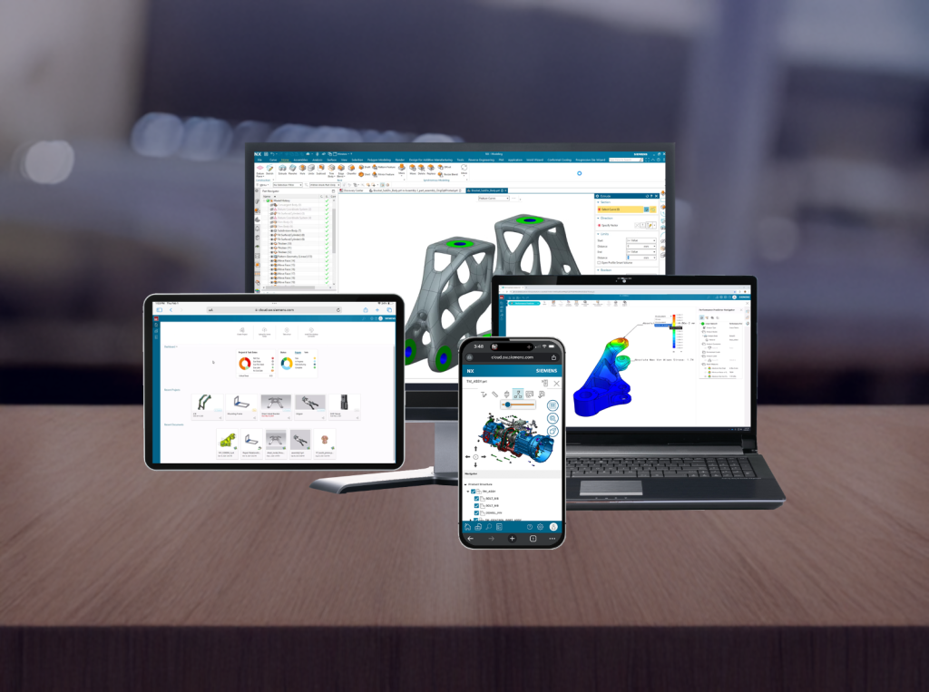 Designcenter X NX Web Editing cho phép các kỹ sư tự do mở và chỉnh sửa mô hình CAD trực tiếp từ trình duyệt trên mọi thiết bị