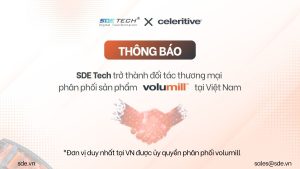 SDE Tech hợp tác cùng Celeritive Technologies phân phối sản phẩm Volumill