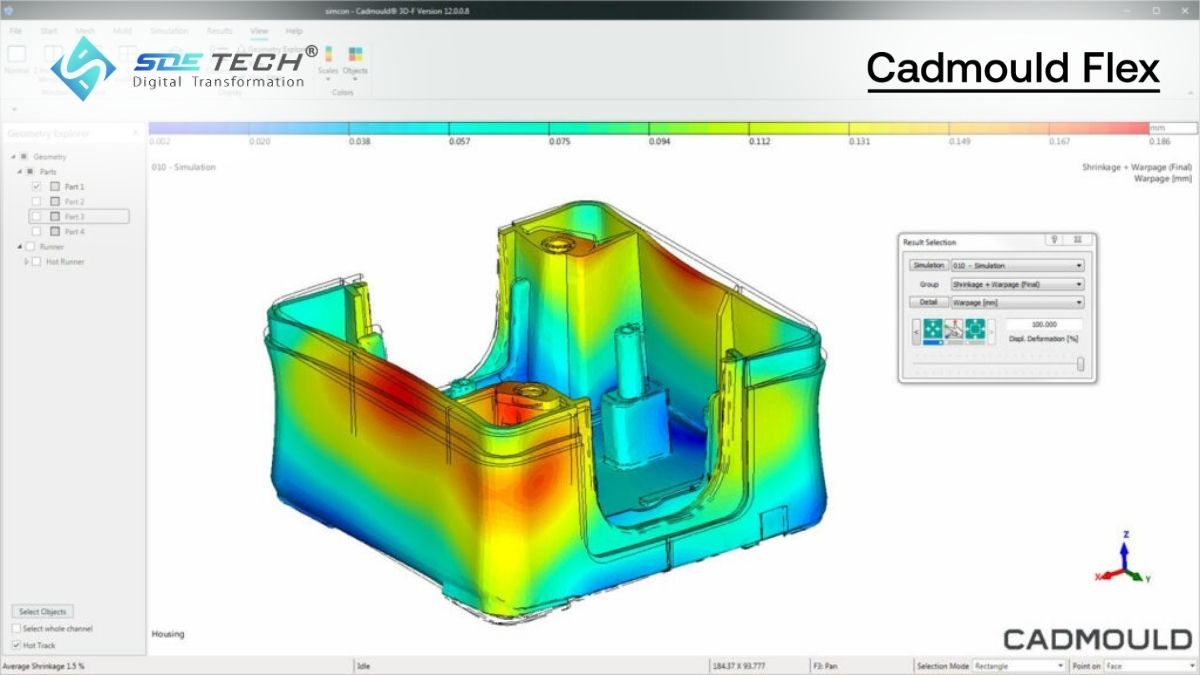 Tính năng Varimos AI của Cadmould Flex