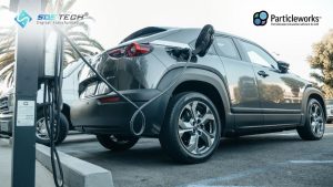 Tối ưu hệ thống bôi trơn và làm mát xe điện EV với Particleworks