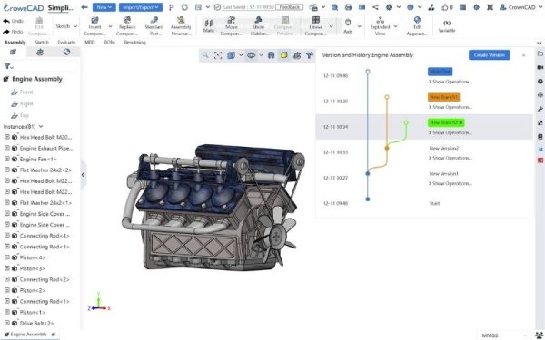 CrownCAD - Giải pháp phần mềm CAD không cần cài đặt từ SDE Tech 