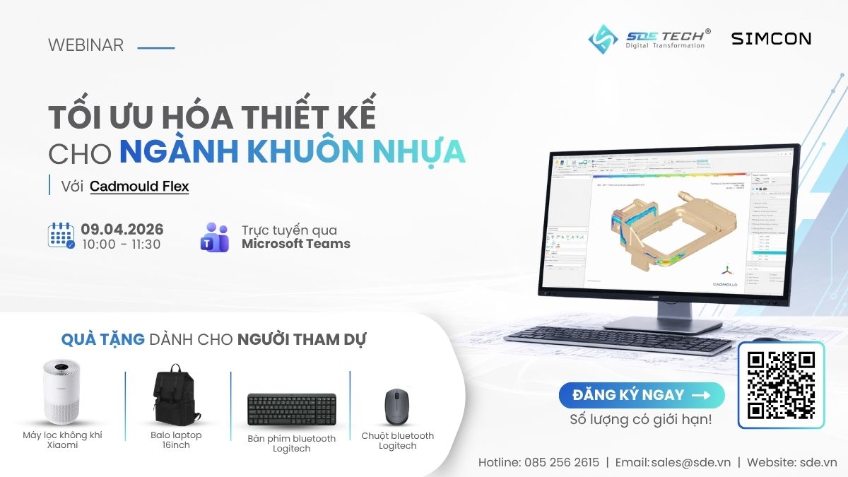 Webinar - Tối ưu hóa thiết kế cho ngành khuôn nhựa – với Cadmould Flex