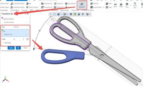 Bước 15: Xoay đối tượng về đúng vị trí lắp ráp 