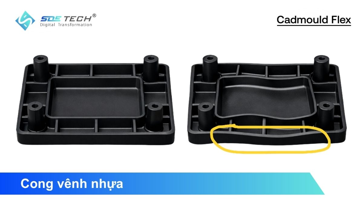 Khắc phục lỗi cong vênh nhựa với mô phỏng Cadmould Flex