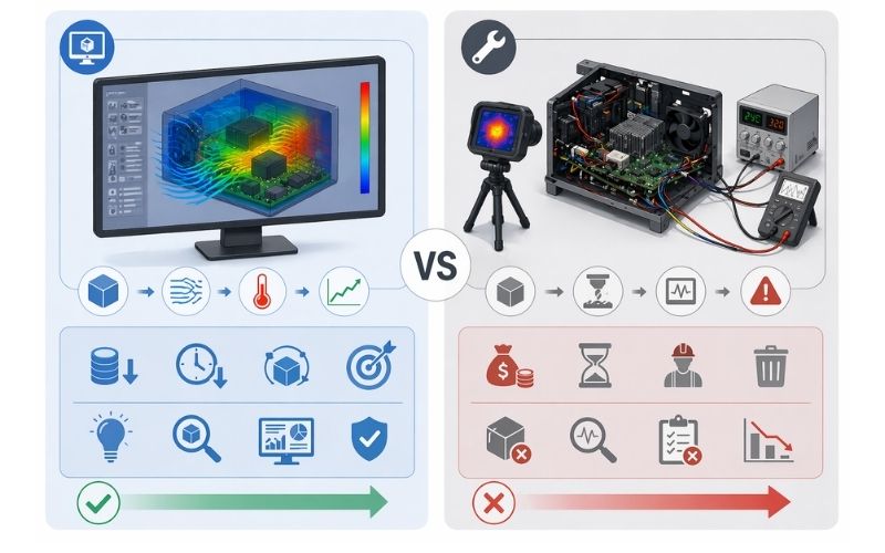 Benefits of simulation over physical testing