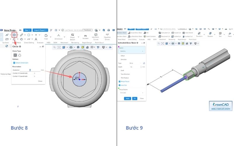 Create shaft tip detail