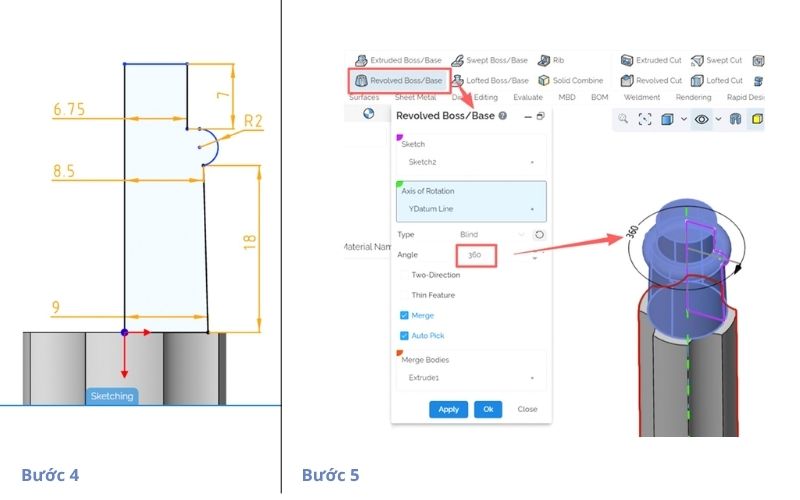 Create screwdriver handle