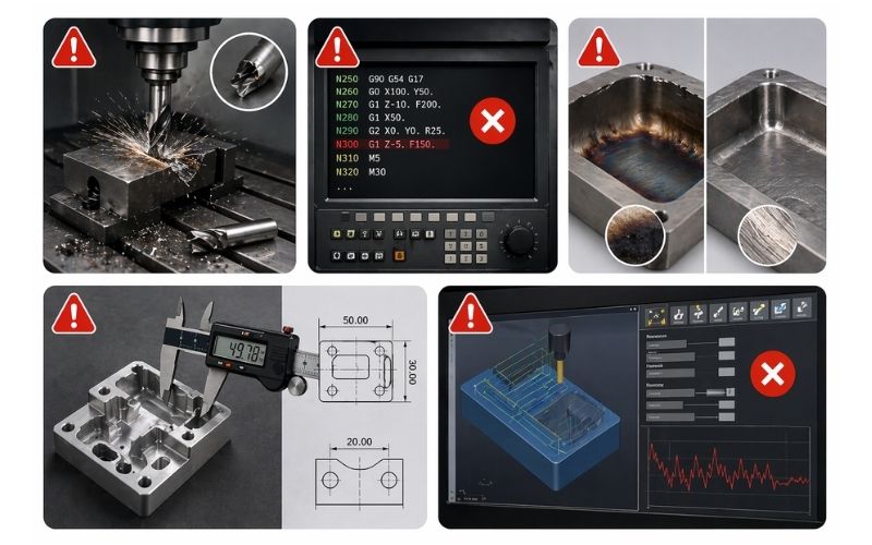 Overview of common CNC machining errors causing business losses