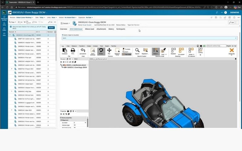 Tích hợp với Siemens ActiveWorkspace