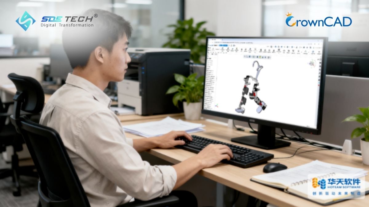 CrownCAD đồng hành cùng doanh nghiệp thiết kế robot khung xương