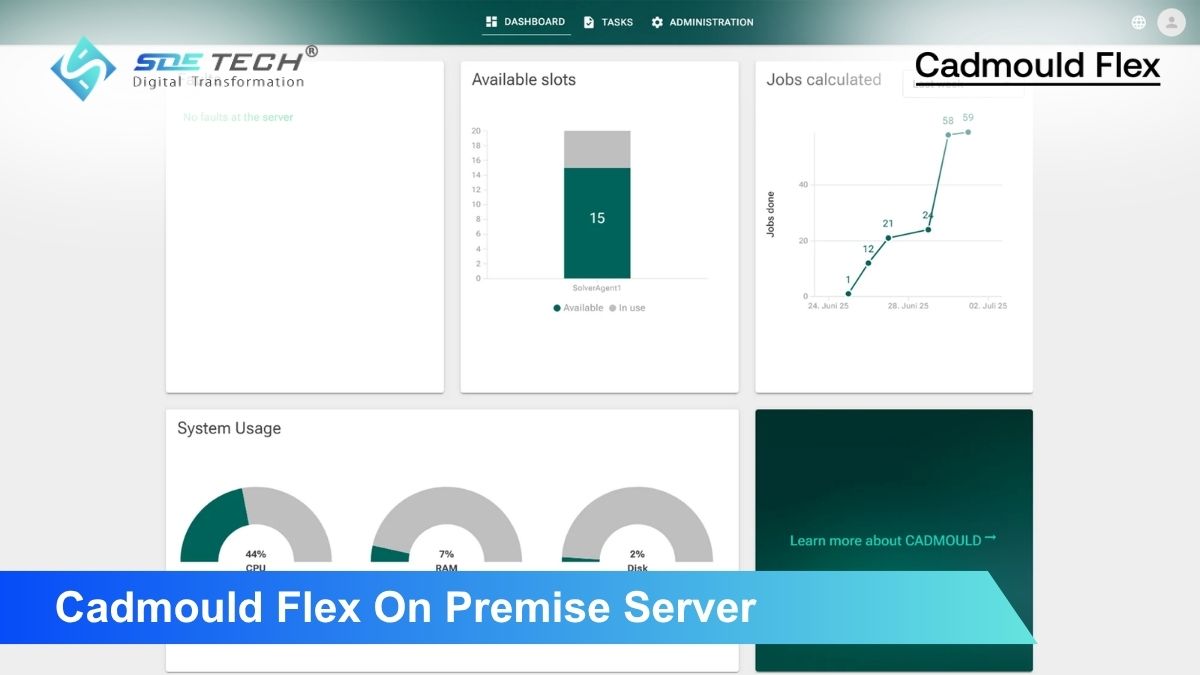 Giải pháp Cadmould Flex On-premise Server bảo mật mô phỏng ép phun