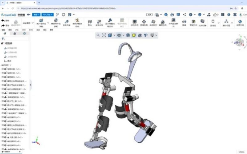 Ứng dụng CrownCAD nâng cao năng lực thiết kế robot khung xương độ chính xác cao