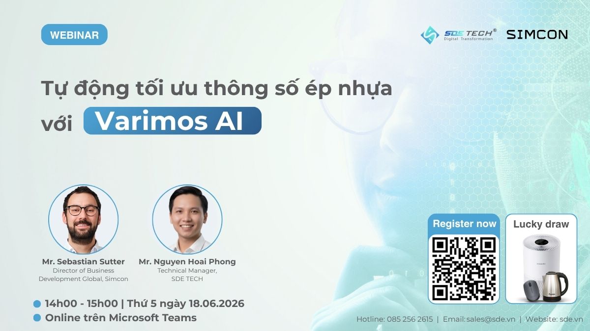 Webinar Tự động tối ưu thông số ép nhựa với Varimos AI