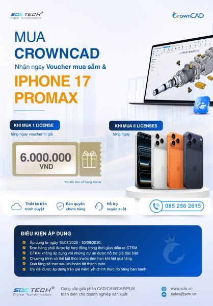 Banner CTKM Phần mềm CAD 3D CrownCAD