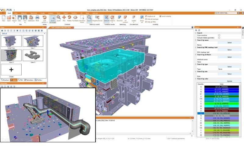 Các tính năng phân tích kỹ thuật chuyên sâu (Digital Mockup) tích hợp