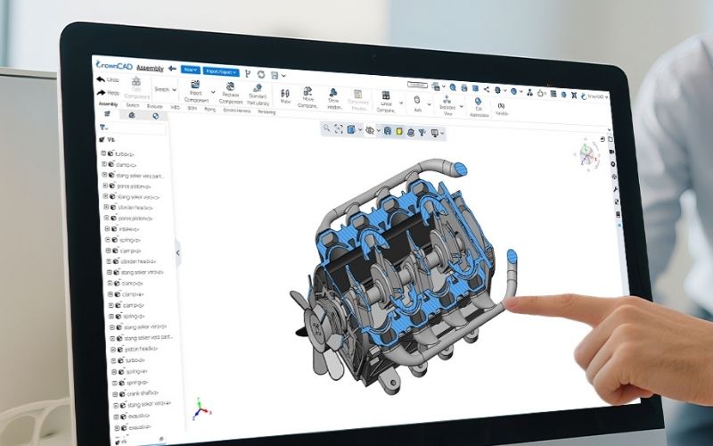 Các điểm sáng công nghệ của phần mềm CAD 3D đám mây CrownCAD