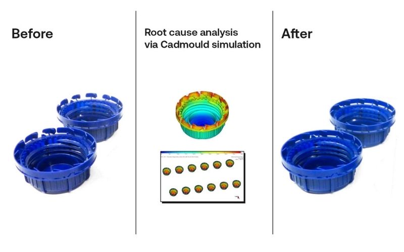 Giải pháp: phân tích nguyên nhân gốc rễ bằng Cadmould Flex