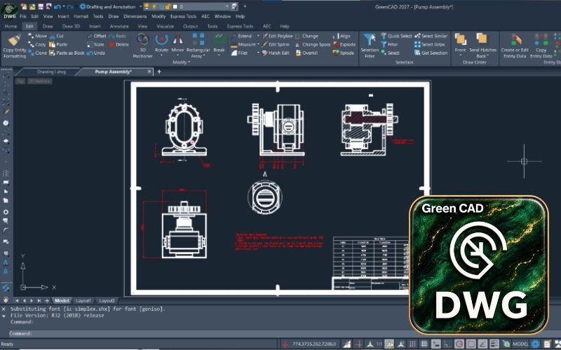 GreenCAD - Giải pháp CAD 2D tối ưu chi phí, bản quyền vĩnh viễn