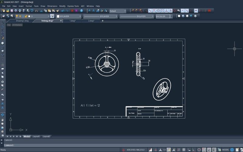GreenCAD là giải pháp CAD đến từ Hàn Quốc