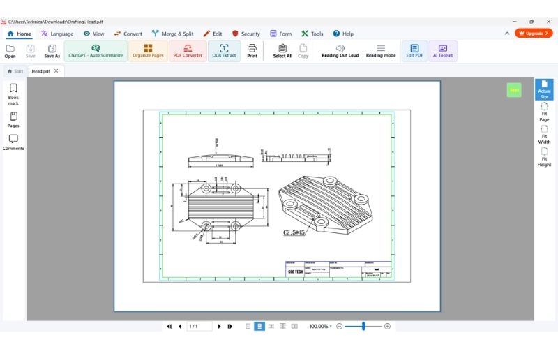 Bước 4: Kiểm tra tệp PDF hoàn chỉnh