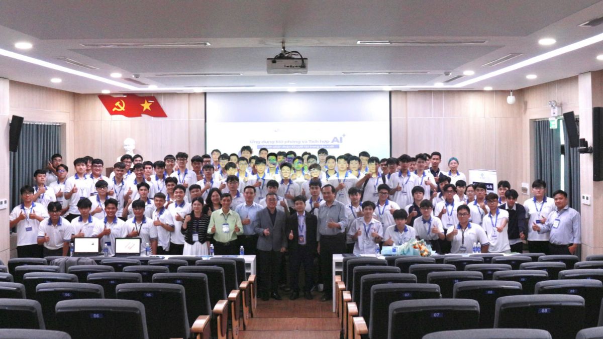Hội thảo ứng dụng mô phỏng & tích hợp AI chẩn đoán khuyết tật trong sản xuất tại Trường Đại học Công nghiệp TPHCM
