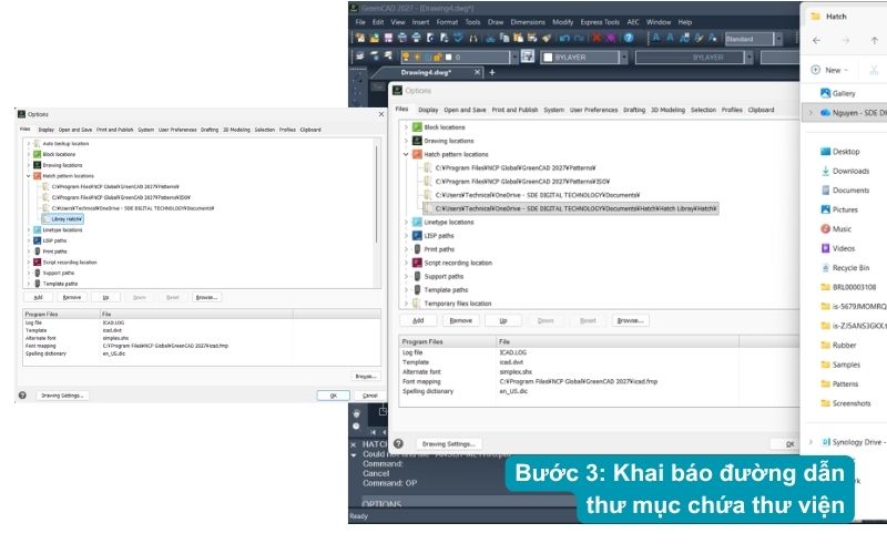 Bước 3: Khai báo đường dẫn thư mục chứa thư viện
