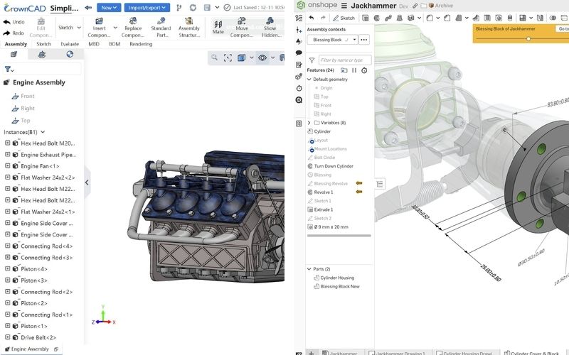 Tổng quan về CrownCAD và Onshape